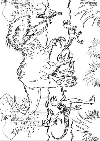 Obraz parku jurajskiego do malowania i drukowania