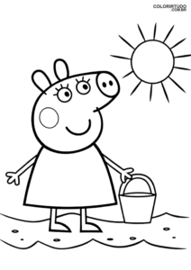Figura de Peppa Pig para pintar
