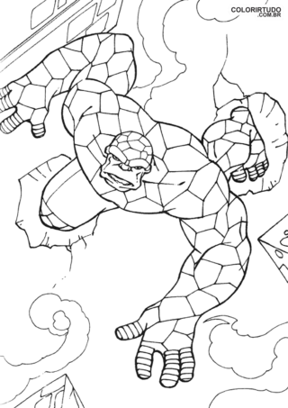 Fantastisches Quartettbild zum Ausmalen und Drucken