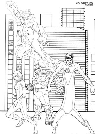 Fantastisches Quartettbild zum Drucken