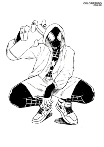 Spider-Man image beyond the spider-version coloring page
