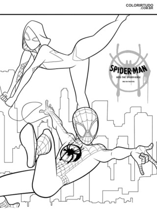 Imagen imprimible de Spider-Man: Un nuevo universo
