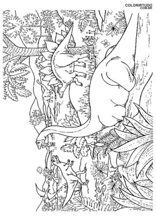 Obraz Jurassic Park kolorowania i drukowania