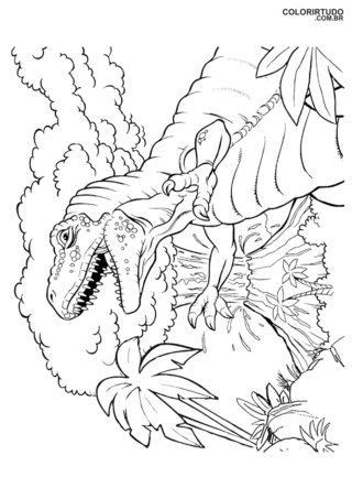 Imagem Jurassic Park Para Pintar