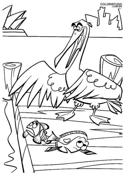 Imagem Procurando Nemo De Colorir