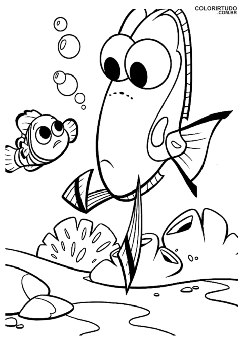 Imagem Procurando Nemo De Colorir E Imprimir