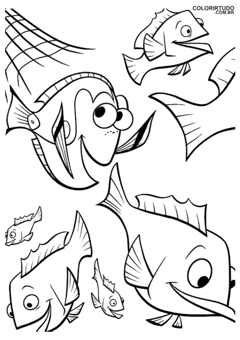 Imagem Procurando Nemo De Pintar E Imprimir