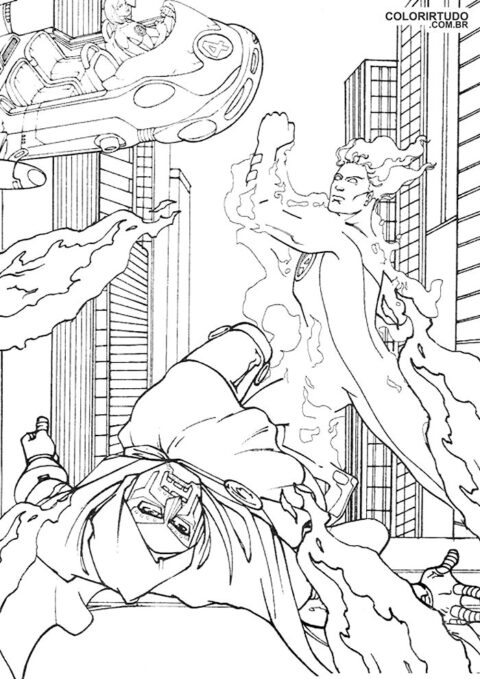 Image fantastique de quatuor à peindre et à imprimer