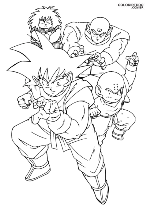 Coloriage de Dragon Ball Z