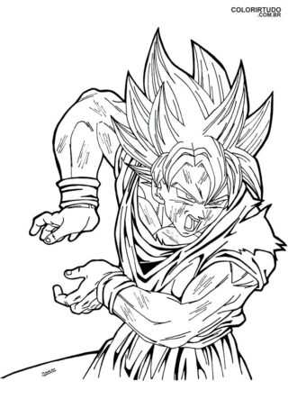 Imágenes para pintar de Goku