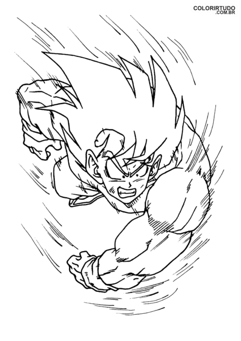 Imagerie pour peindre Dragon Ball Z