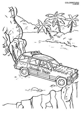 Jurassic Park De Colorir E Imprimir