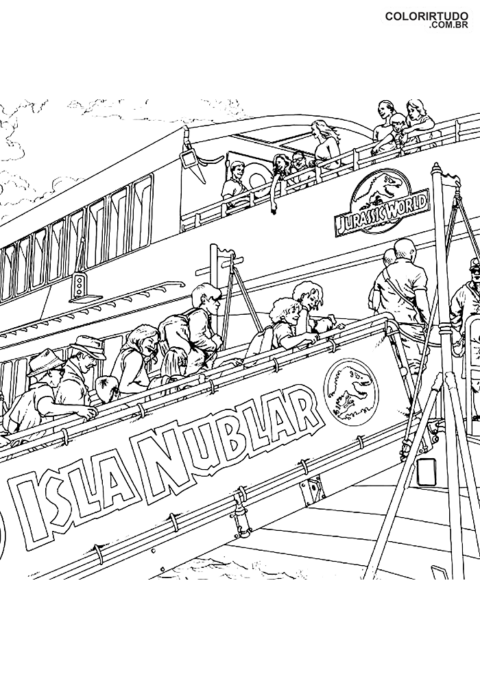 Jurassic Park zum Malen