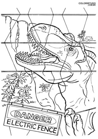 Jurassic Park Para Colorir E Imprimir