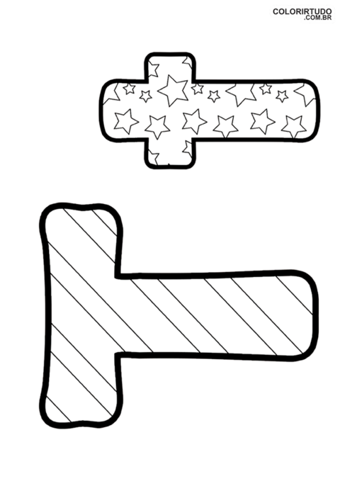 Letra T Para Colorir