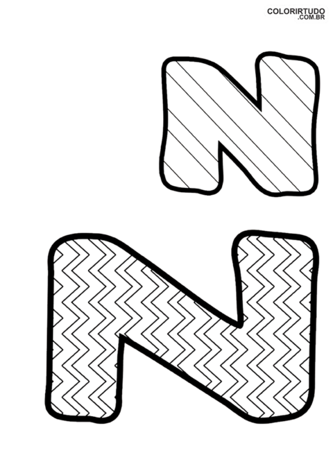 Letra Z Para Colorir