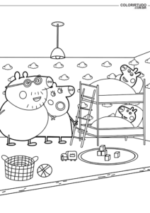 Peppa Pig da dipingere e stampare