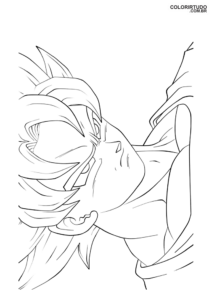 paint goku drawing
