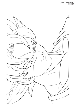 pintar goku dibujo