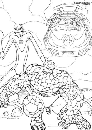 Fantastic Quartet to Color and Print