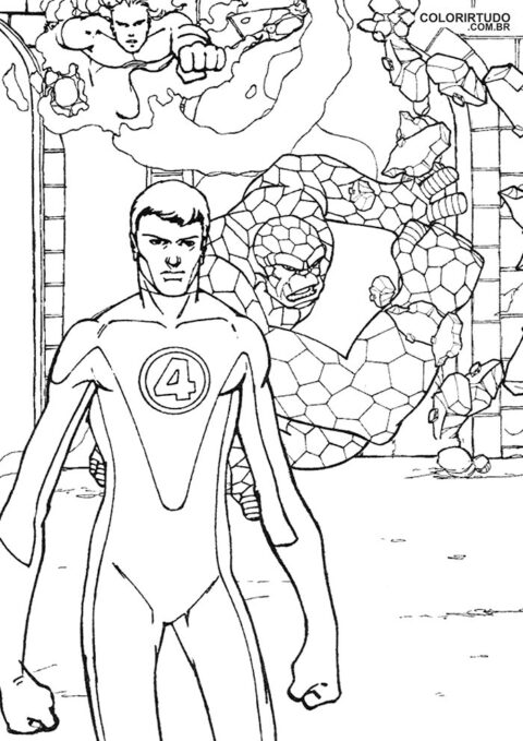 Quatuor fantastique à imprimer