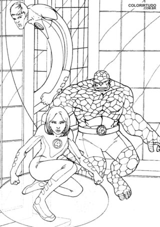 Fantastic Four to paint and print