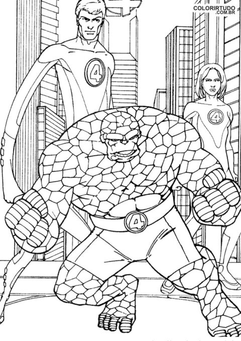 Quatre fantastiques à peindre