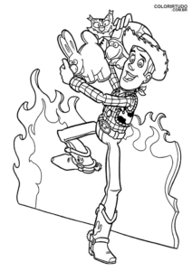 Woody Desenho Para Colorir